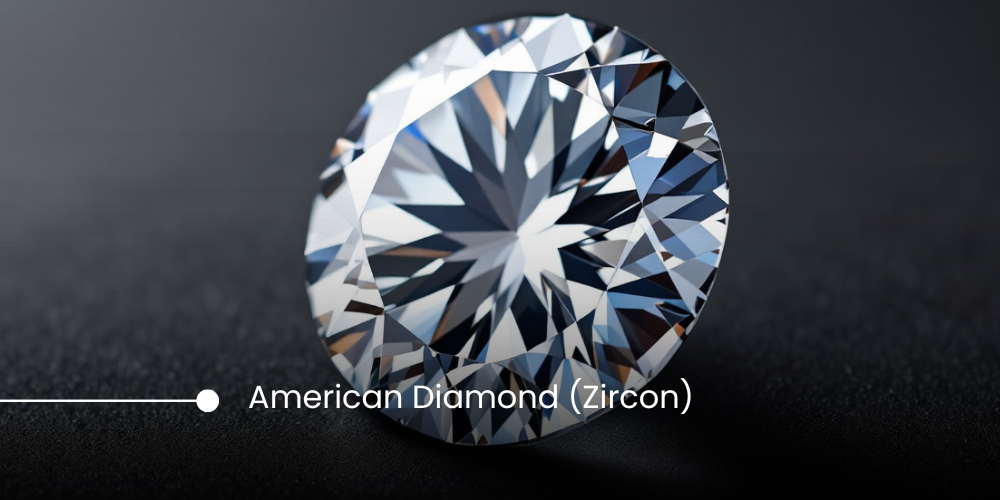 Certified 7.25 Ratti American Diamond (Zircon)